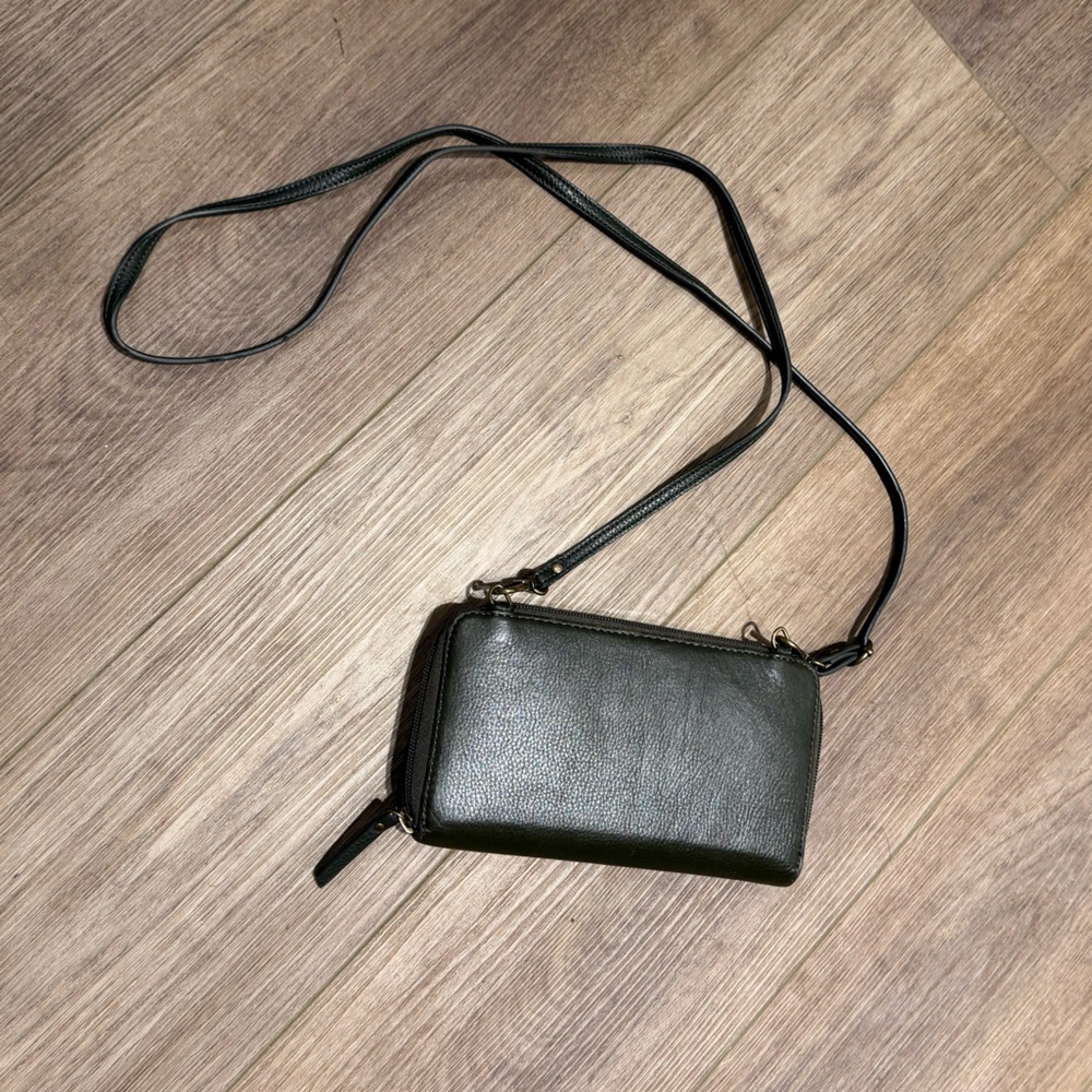 Green Leather Crossbody Bag - Picture 2 of 8